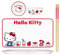 Silver Buffalo Sanrio Hello Kitty Ceramic Sushi Set with Dipping Sauce Dish and Matching Chopsticks