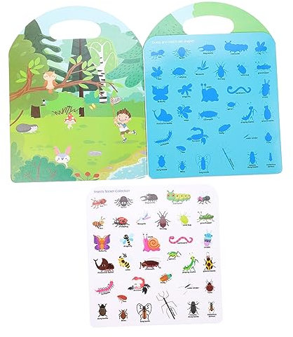 BESTonZON Lustiges Stickerbuch Für Kinder Spielzeugbuch Zur Früherziehung Stickerbuch Für Die Wahrnehmung Von Kleinkindern