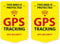 GPS Tracking Aufkleber Fahrrad Sticker 2 Stück Bike Sticker Wetterfest UV-Beständig (Gelb)