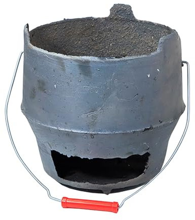 PQXQZ Zeltofen Holzofen Camping Holzofen mit Griff Kleiner Camping Holzofen Mobiler Campingkocher Zum Heizen Von Feuer Beim Camping Im Innen Und Außenbereich(18cm/7in)