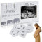 Cnwinu Baby Scan Photo Frames,Baby Sonogram Picture Frame Countdown Weeks,Baby Announcement Ideas Wooden,10.1×7.6cm Baby Photo Frame Mum to be Pregnancy Gifts