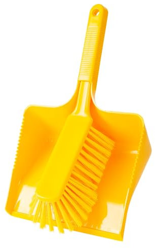 1 Stück Haug Bürsten Haug Bürsten, Kehrgarnitur, Packung, gelb, L: 35cm, B: 22,2cm, H: 11cm