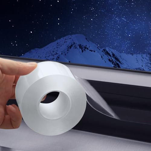 vsshe Cinta Aislante Termica para Ventanas y Puertas 50mmX10m, Aislamiento Térmico Autoadhesivo de burletes para puertas, sin residuos, para burletes de puertas, techos, invernaderos, garajes