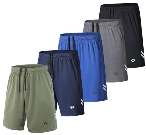 fovdtaa Sporthose für Herren mit Taschen und elastischem Bund, schnelltrocknende Trainingshose, Laufhose