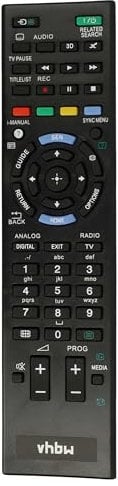 vhbw Fernbedienung kompatibel mit Sony RMF-ED004 Fernseher, TV - Ersatzfernbedienung