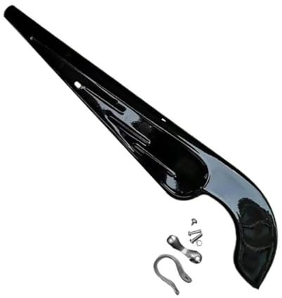 Protection de chaîne universelle pour vélo de 66 à 71 cm en forme de L en métal pour VTT et vélo de route Protège les pignons de la saleté et des débris