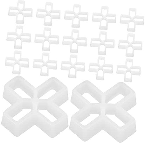 SHINEOFI 100pcs Tile Leveling System Durable Tile Spacers for Accurate Grout Spacing Cross Shape Design for Wall and Floor Installation