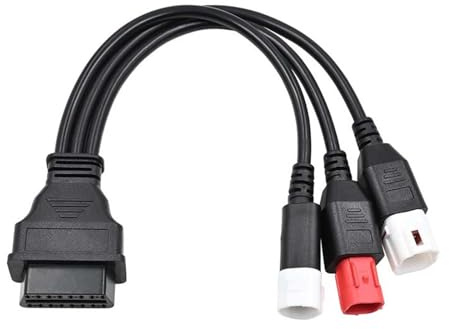3 4 6 Pin OBD2 Diagnosekabel,3 in 1 Motorrad OBD Kabel Diagnosegerät, Motorrad OBDII Diagnose Adapter Kabels Diagnosewerkzeuge für Yamaha und Meisten Anderen Motorräder