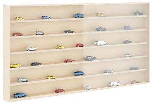 Vopese Wooden Collector's Display Case Brown 100 x 8.5 x 54 cm Plywood Wall racks, umbrella racks, and cabinets for home storage and organizationZSSCJ-UK42015630UK