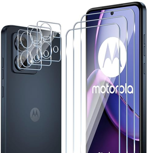 ELYCO Schutzfolie für Motorola Moto G84 5G für Panzerglas, 3+3 Stück | 3 Stück Schutzglas + 3 Stück Kameraschutz, 9H Härte Anti-Kratzer, HD Klar Displayschutzfolie