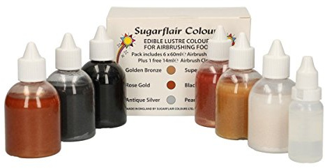 Sugarflair Mixed Glitter Airbrush Collection (7 Pack)