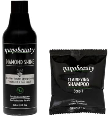 Brazilian Keratin haarglättung Treatment, Formaldehyd frei Diamond Shine 250ml Vegan Luxury Blow dry /repair Kit Plus 50ml Shampoo - Real Diamond