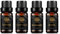 Aromatherapie Clary Salbei ätherisches Öl Set für Diffusor, 100% reine Thymian ätherische Öle Kit für Luftbefeuchter, 4X10ml therapeutische Grade frische Gras ätherische Öle Set- Rosmarin, BasilikumÖl