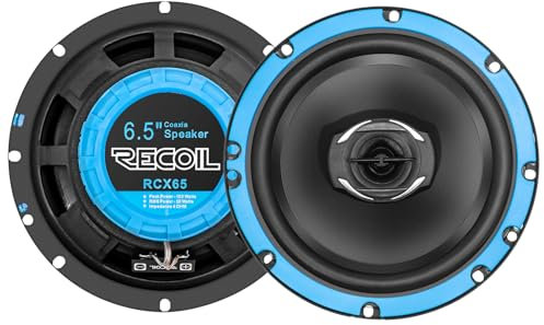 RECOIL RCX65 Echo 6,5 Zoll (16,5 cm) 2-Wege Koaxial-Lautsprecher Set, Auto-Lautsprecher Paar