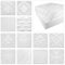Deckenplatten aus Styropor EPS - Deckenpaneele leicht & robust im modernen Design - (2QM Sparpaket DYNASTY 50x50cm) Verkleidung Deckenplatten Decke