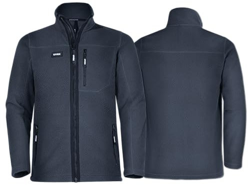Uvex Echor - Giacca da lavoro da uomo in pile Sherpa, Blu scuro, XL