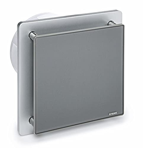 STERR - Grey bathroom fan with glass front (BFS150-G - Grey)