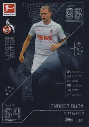 Match Attax Fußball Bundesliga 2021/2022 - Limited Edition Karten LE Einzelauswahl (LE14 - Ondrej Duda)