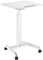 Maclean MC-892 Höhenverstellbarer Laptoptisch mit Rollen Sitz-steh-Schreibtisch Gasfeder Höhenverstellbar bis max. 113cm 30 Grad Neigbar Belastbar bis 8kg (Weiße Farbe)