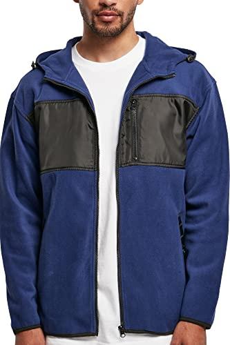 Urban Classics Herren Hooded Micro Fleece Jacket
