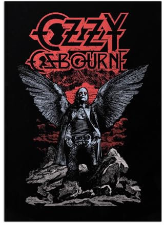 Displate Offiziell Ozzy Osbourne MetallPoster Magnetische Befestigung Inklusive Lizenziert Bilder Hochwertiges Poster Various Art - Angel 45 cm x 32 cm