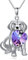 ROMANTICWORK Hunde Kette 925 Sterling Silber Hunde Herz Kristall Anhänger Halskette Hunde Schmuck Geschenke für Damen Mädchen