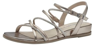 Tamaris Damen Sandalen Undefined Vegan Sommer; LIGHT GOLD/metallic; 40