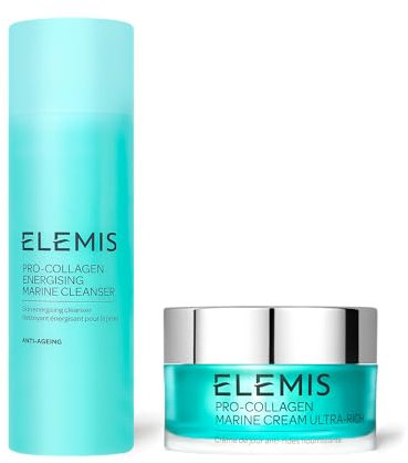 ELEMIS Pro-Collagen Energising Marine Cleanser, 3in1 Anti-Wrinkle, Hydrating, Foaming Facial Wash for Sensitive, Deep Cleansing, Daily Moisturising Makeup Remover for Clean Skin - Single or Bundle