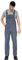 BWOLF Slater Salopette da Lavoro Uomo Multitasche Salopette Lavoro in Blu, Rosso, Grigio, Nero, Verde, grigio., M