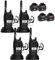4Pack Walkie Talkies for Adults, Rechargeable 16CH Handsfree VOX Professional Walkie Talkie