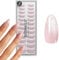DOONAILS Soft Gel Press On Nails 30er Set Rose Cateye Almond Form Rosa Nägel zum Aufkleben Full Cover in Salonqualität Fake nails soft gel Medium Natürliches & angenehmes Tragegefühl