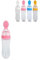 ZPSHYD Biberón de silicona para bebé, cuchara de alimentación para alimentos para bebés de 90 ml, diseño fácil de limpiar, a prueba de fugas, adecuado para la alimentación del bebé (rosa)
