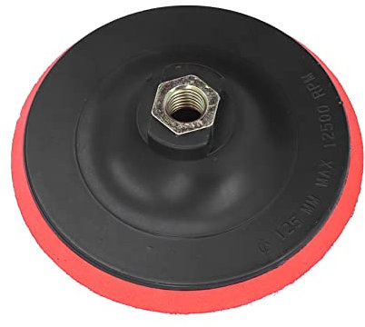 125mm Backing Pad with M14 Drill Adapter, Backing Pad Replacement for Sander Disc, Backer Plate Drill Attachment for Buffing, Polishing, and Napping Sanding Discs