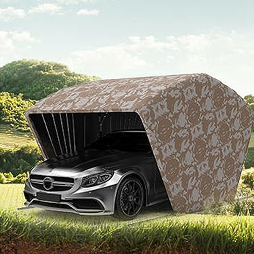 Fully Automatic Remote Control Car Tent | Portable Anti-Snow and Rainproof Garage Carport | Heavy Duty Vehicle Tool Shed | One-Key Opening Folding Carport for Car Parking