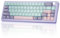 BOYI GMK67-65% Mechanical Keyboard,Gasket-Mounted HotSwap BT5.0/Type-C/2.4G Wireless South-facing RGB,Cherry Profile PBT Keycaps Linear Lubed Switches Custom Gaming Keyboard (Purple)