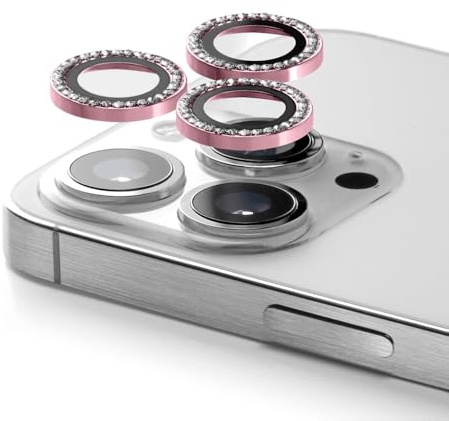 CASETiFY Camera Lens Gem [Easy Application] for iPhone 16 Pro/iPhone 16 Pro Max - Sakura Pink