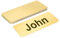 PATIKIL 6x2.5 Stainless Steel Laser Engraved Mount Metal Name Plate, 10 Pack Self Adhesive Sign Personalized Custom Blank Plate for DIY Laser Printing, Notched Corner Gold