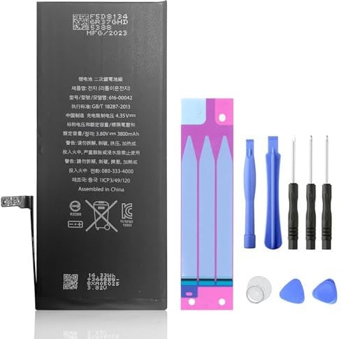XITAIAN 3.82V 14.44Wh 3800mAh 616-00042 Replacement Laptop Battery for iPhone 6S Plus A1634 A1687 A1690 A1699 with Installation Tools