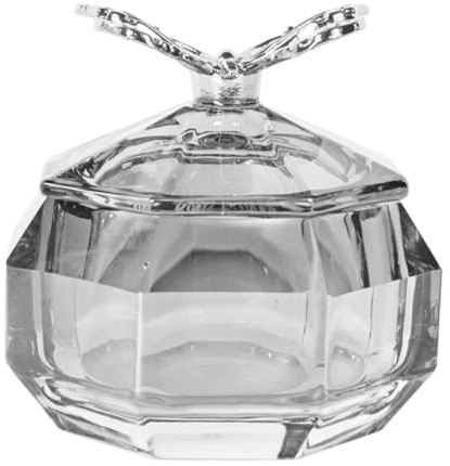 FRCOLOR Coupe à Ongles Avec Couvercle Transparent Octogonale Liquide Pour Ongles Récipient Manucure Anti-éclaboussures Usage Professionnel