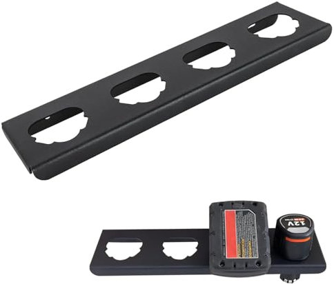 Support de Batterie pour Milwaukee 12v, Support de Batterie pour Milwaukee Support de Batterie Mural, Support Mural perforé pour Milwaukee, Support en Alliage pour et Batteries Occasion