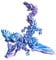 Coolden 3D Gedruckter Drachen Geheimnisvolle Beweglicher Drachen Spielzeug Ostern Überraschungs Drachen 3D Drachen Figuren Fidget Toys für Erwachsene Kinder Geschenke Schreibtisch Wohnkultur Blau