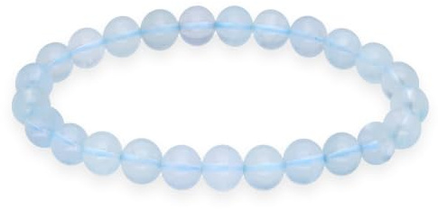 Lebensquelle Plus Kugelarmband | Perlen Armband 8 mm | Hochwertiges Edelsteinarmband | Natur Stein Edelsteinarmband dehnbar