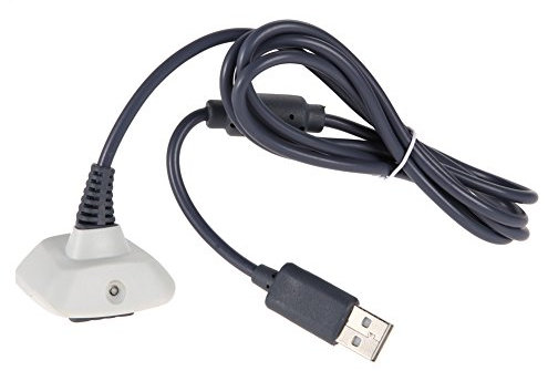 Câble de charge rapide USB pour manette sans fil Microsoft 360 - 1,5 m - Pour manette de jeu sans fil Microsoft 360 - Câble d'alimentation pour manette Xbox 360 Slim