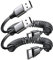 Jahobet USB-A to USB-C Coiled Cable Retractable Fast Charging Cord Compatible with iPhone 16e/16 Pro Max/15 Plus, Samsung Galaxy S25, Google Pixel 9 Pro, Android Auto, USB C Spring Power Charger Wire