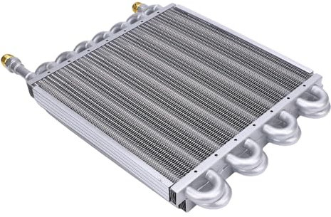 JTLB 16 Row 1/2 Inch Transmission Cooler, Oil Cooler for Cars, Compressors, Heavy Duty with Easy Installation, Universal Design, Tulnifin Transmission Radiator Oil Cooler 8AN