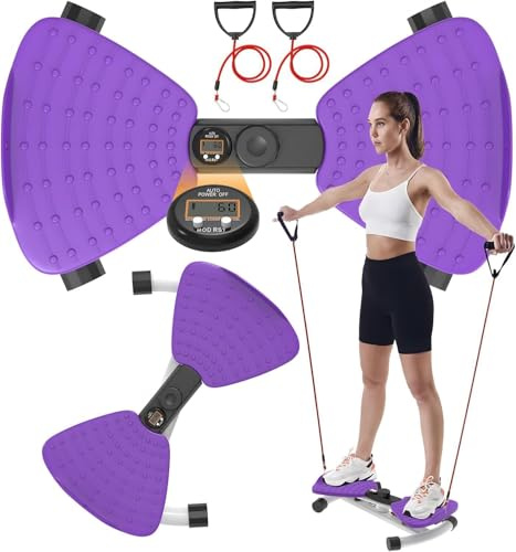 Einstellbare Taille Twister Maschine für Frauen & Männer - geräuschlos Ab Twister Board für Home Gym, 220 lbs Kapazität mit digitaler Anzeige zu verfolgen Zeit,und Kalorien verbrannt