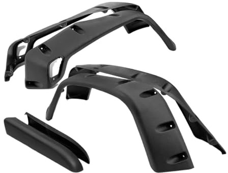 Auto Kotflügel Für Jeep TJ Für Wrangler T001 TJ 1997 1998 1999 2000-2006 Kotflügelverbreiterung ABS Schwarz Hohe Radaugenbrauen Autobögen 1 Satz