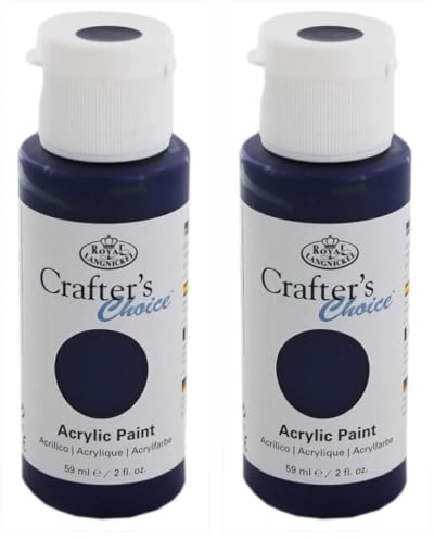 Royal & Langnickel Acrylic Paint - 59ml PRUSSIANS BLUE PAINT (Pack of 2)