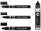 Molotow Liquid Chrome Pack – 3 x Marker Plus A 30 ml Refill