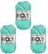myboshi No.1 Wolle zum Häkeln und Stricken, Schnellstrickgarn, langlebige Mützenwolle, Strickwolle, Häkelwolle, mulesing-frei, 50g, Ll 55m Blau (Meerblau) 3 Knäuel